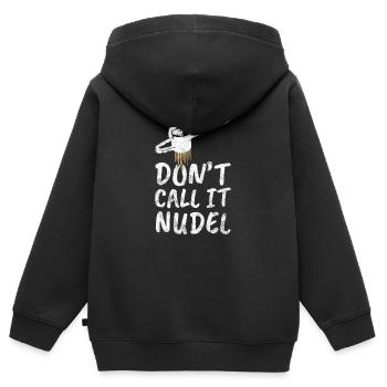 Schwäbisch Spätzle Schwabe dialecte souabe - Sweat Premium à capuche zippé enfant bio - noir - Dos - AI Model Kid Male (0cm)