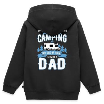 Camper - Kinder Premium Organic Zip Hoodie - Schwarz - Hinten - AI Model Kid Male (0cm)
