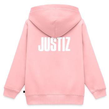 Justiz Justizia Gesetze Überprüfer - Kinder Premium Organic Zip Hoodie - Rosa - Hinten - AI Model Kid Female (0cm)