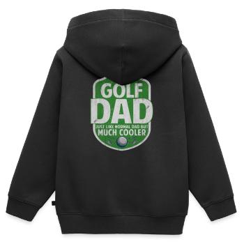 Golf Golfer Minigolf Birdie Golfball Geschenk - Kinder Premium Organic Zip Hoodie - Schwarz - Hinten - AI Model Kid Male (0cm)