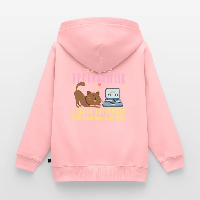 I Are Programmer I Makes Computer Beep Boop Coder Kinder Premium Organic Zip Hoodie