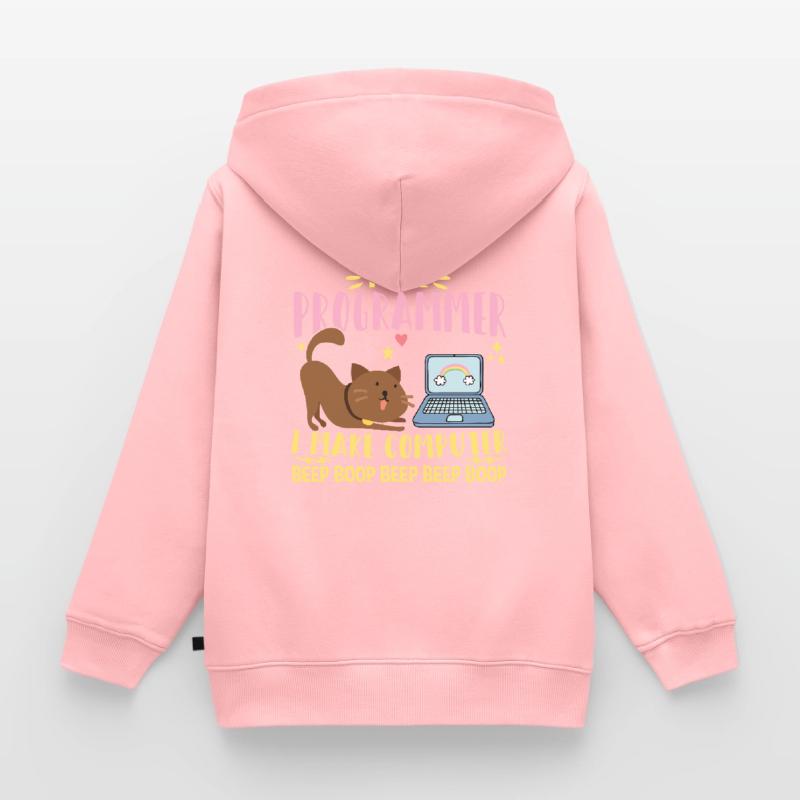 I Are Programmer I Makes Computer Beep Boop Coder Kinder Premium Organic Zip Hoodie