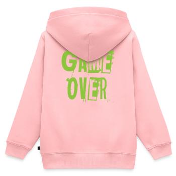 JEU PLUS - Sweat Premium à capuche zippé enfant bio - rose - Dos - AI Model Kid Female (0cm)