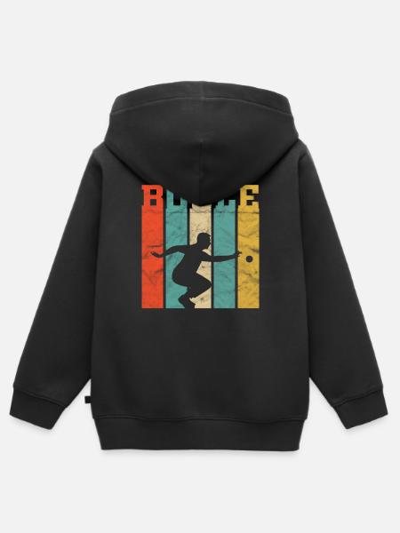 Boule - Kinder Premium Organic Zip Hoodie - Schwarz