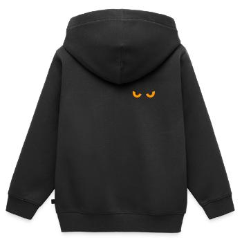 Böser Blick - Kinder Premium Organic Zip Hoodie - Schwarz - Hinten - AI Model Kid Male (0cm)
