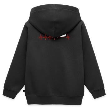 CANOT - Sweat Premium à capuche zippé enfant bio - noir - Dos - AI Model Kid Male (0cm)