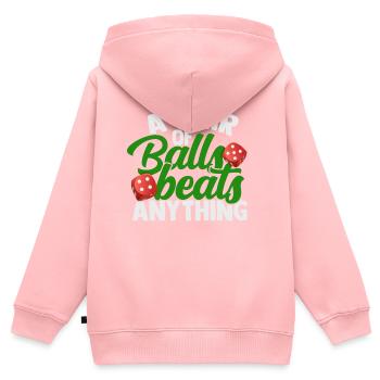 poker - Kids Premium Organic Zip-up Hoodie - rose - Back - AI Model Kid Female (0cm)