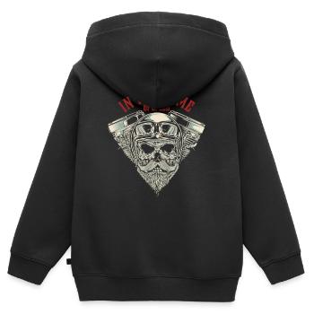 Sports car engine block auto racing car gift - Kids Premium Organic Zip-up Hoodie - black - Back - AI Model Kid Male (0cm)