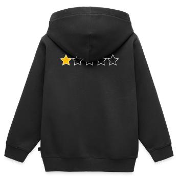 Bewertung Jahr 2020 lustige Bilder - Kinder Premium Organic Zip Hoodie - Schwarz - Hinten - AI Model Kid Male (0cm)