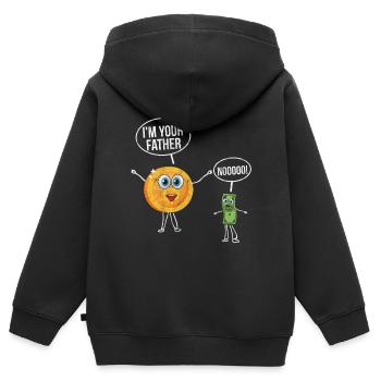 Bitcoin Blockchain Currency Litecoin Crypto Börse - Kinder Premium Organic Zip Hoodie - Schwarz - Hinten - AI Model Kid Male (0cm)