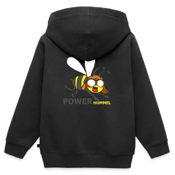 HUMMEL - Kinder Premium Organic Zip Hoodie - Schwarz - Hinten - AI Model Kid Male (0cm)
