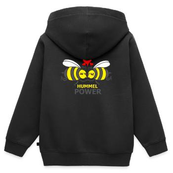 HUMMEL - Kinder Premium Organic Zip Hoodie - Schwarz - Hinten - AI Model Kid Male (0cm)