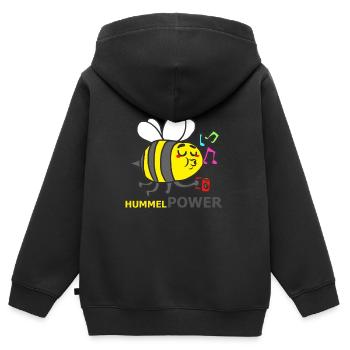 HUMMEL - Kinder Premium Organic Zip Hoodie - Schwarz - Hinten - AI Model Kid Male (0cm)