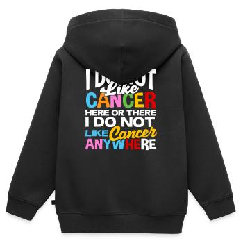 Chemo Lustiger Spruch - Kinder Premium Organic Zip Hoodie - Schwarz - Hinten - AI Model Kid Male (0cm)