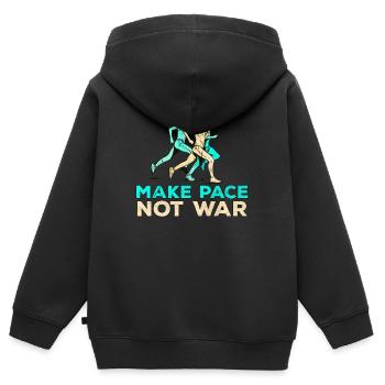 Lustiger Läufer Jogger Laufen Spruch Geschenk - Kinder Premium Organic Zip Hoodie - Schwarz - Hinten - AI Model Kid Male (0cm)
