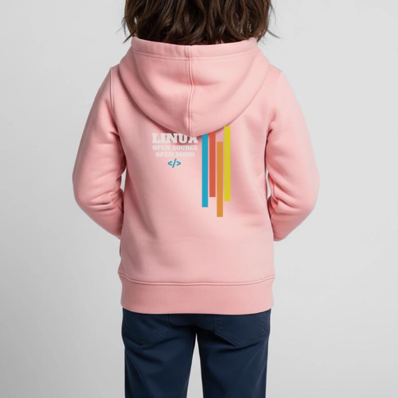 Linux programmer administrator gift Kids Premium Organic Zip-up Hoodie