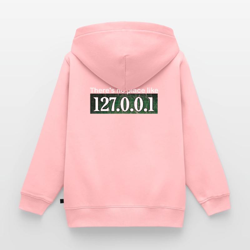 Computer Science Hacker Programmer Binary Pc Computer Kids Premium Organic Zip-up Hoodie