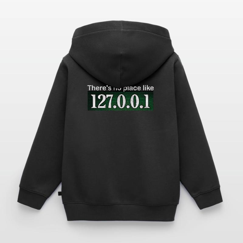 Informatik Hacker Programmierer Binär PC Computer Kinder Premium Organic Zip Hoodie