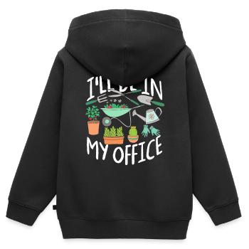 Gärtner - Kinder Premium Organic Zip Hoodie - Schwarz - Hinten - AI Model Kid Male (0cm)