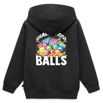 Bingo Glückszahl Lotto Geschenk Opa Oma - Kinder Premium Organic Zip Hoodie - Schwarz - Hinten - AI Model Kid Male (0cm)