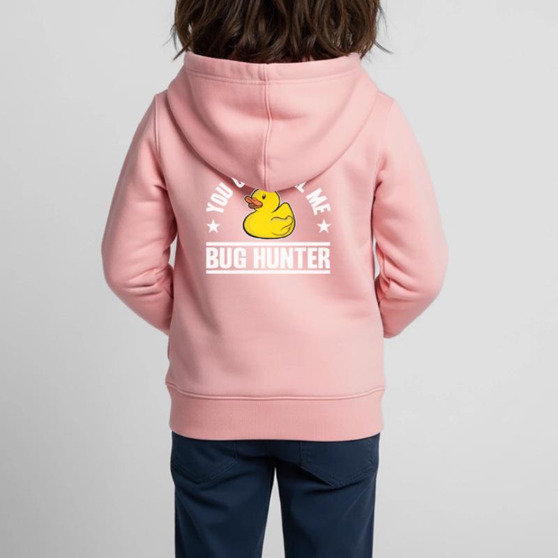 Programmeurs Canard Programmation Debugging Drôle Sweat Premium à capuche zippé enfant bio