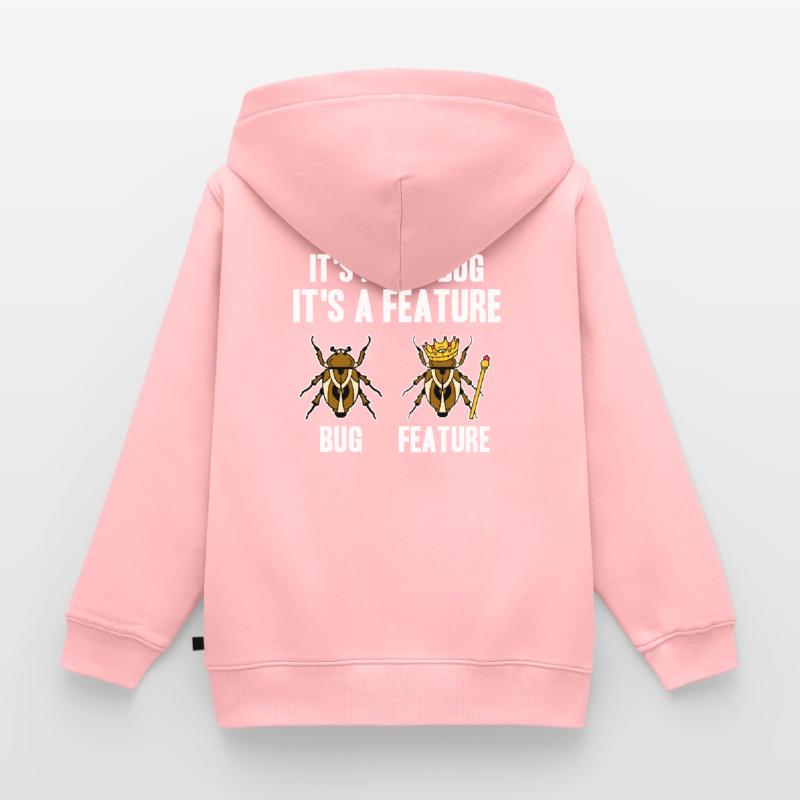 Programmierer Informatiker Nerd IT Admin Coder EDV Kinder Premium Organic Zip Hoodie