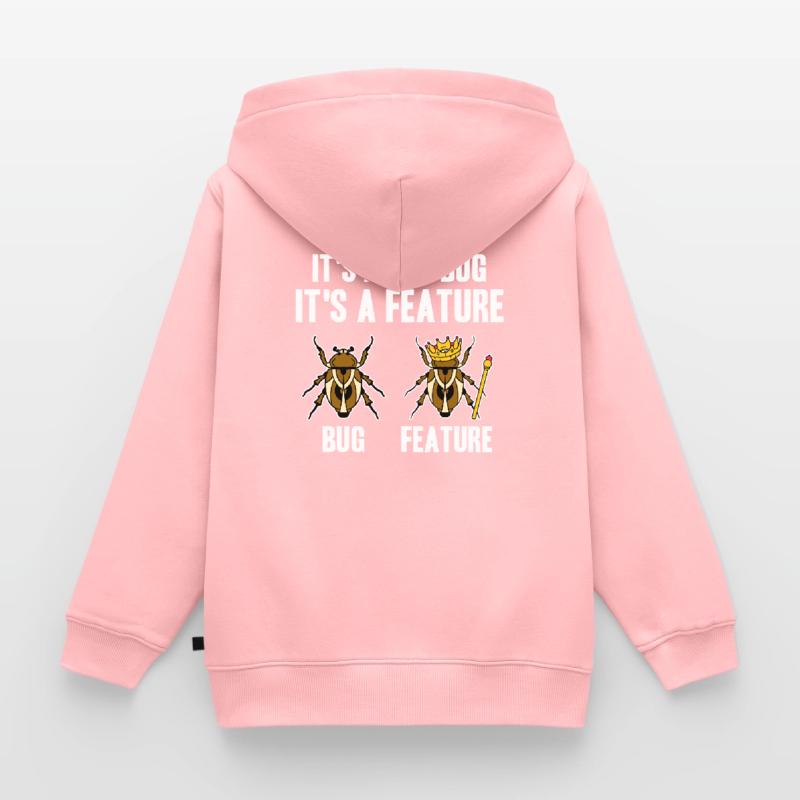 Programmierer Informatiker Nerd IT Admin Coder EDV Kinder Premium Organic Zip Hoodie