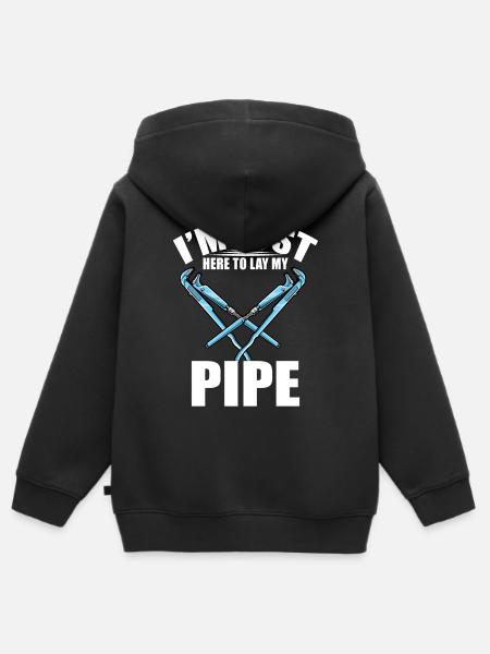 Klempner - Kinder Premium Organic Zip Hoodie - Schwarz