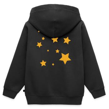 Star stars - Kids Premium Organic Zip-up Hoodie - black - Back - AI Model Kid Male (0cm)