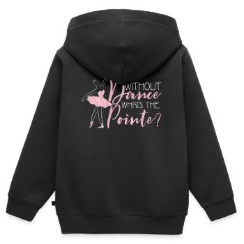 Ballet - Sweat Premium à capuche zippé enfant bio - noir - Dos - AI Model Kid Male (0cm)