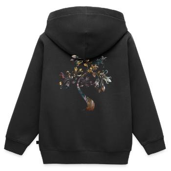 Tree of Life Esoteric Gift - Kids Premium Organic Zip-up Hoodie - black - Back - AI Model Kid Male (0cm)