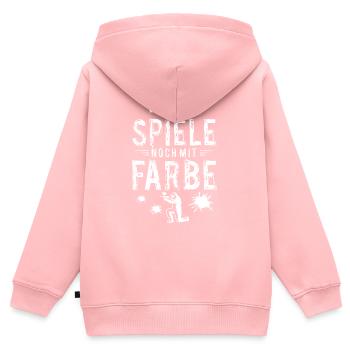 Paintball Paintballer Gotcha gift idea - Kids Premium Organic Zip-up Hoodie - rose - Back - AI Model Kid Female (0cm)