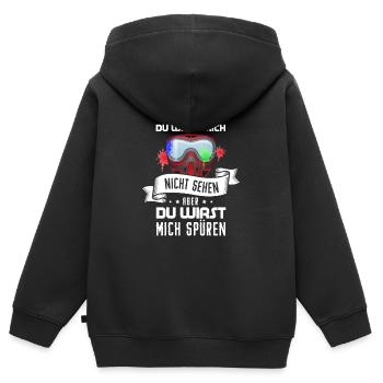 Paintball Paintballer Gotcha Geschenkidee - Kinder Premium Organic Zip Hoodie - Schwarz - Hinten - AI Model Kid Male (0cm)