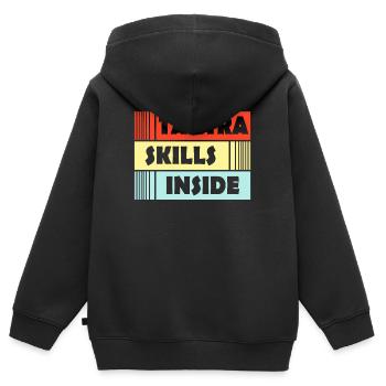 Tantra Skill Hinduismus Buddhismus Yoga - Kinder Premium Organic Zip Hoodie - Schwarz - Hinten - AI Model Kid Male (0cm)