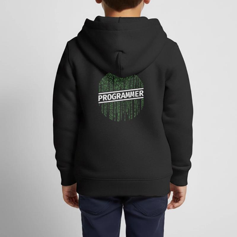 Programmer programmer coding Kids Premium Organic Zip-up Hoodie