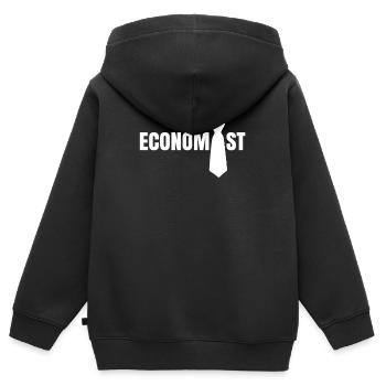 Economist Micro Macro Economics Economics Economics - Kids Premium Organic Zip-up Hoodie - black - Back - AI Model Kid Male (0cm)
