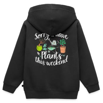 Gärtner - Kinder Premium Organic Zip Hoodie - Schwarz - Hinten - AI Model Kid Male (0cm)