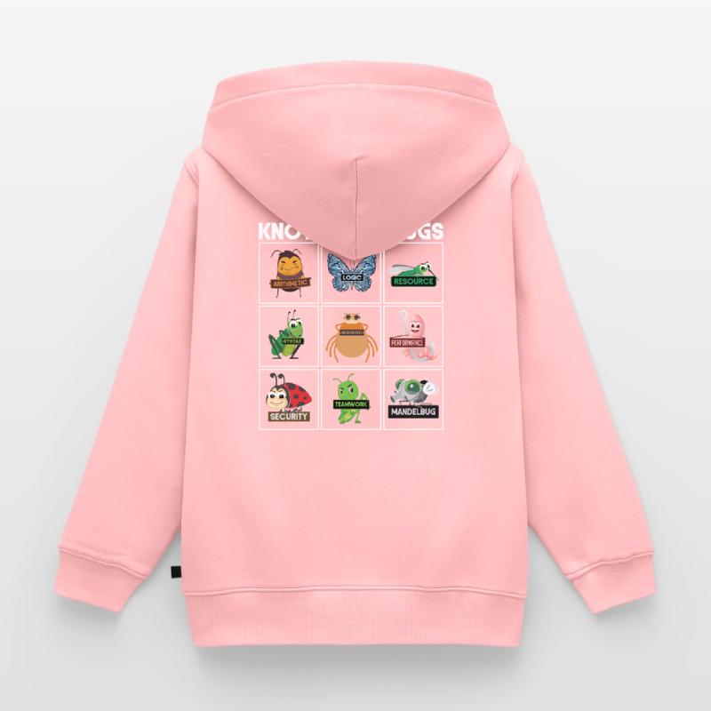 Know Your Bugs Programmierer Coding Kinder Premium Organic Zip Hoodie