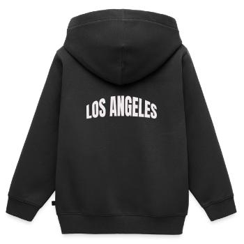 Los Angeles - Kinder Premium Organic Zip Hoodie - Schwarz - Hinten - AI Model Kid Male (0cm)