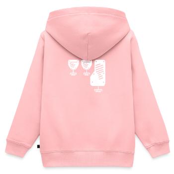 Manuelle Gangschaltung - Pedale - Kinder Premium Organic Zip Hoodie - Rosa - Hinten - AI Model Kid Female (0cm)