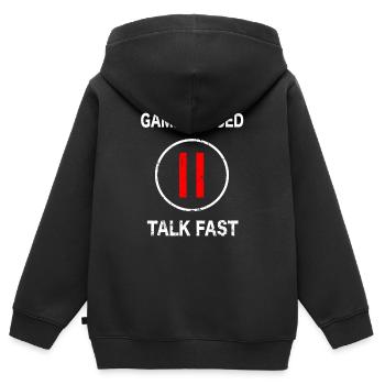 Gaming Meme Gamer Witze Lustige Video Game Meme - Kinder Premium Organic Zip Hoodie - Schwarz - Hinten - AI Model Kid Male (0cm)
