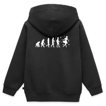 ballet - Sweat Premium à capuche zippé enfant bio - noir - Dos - AI Model Kid Male (0cm)