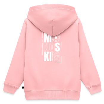 Monoski pro Fahren Fahrer Mono Ski Monoskier - Kinder Premium Organic Zip Hoodie - Rosa - Hinten - AI Model Kid Female (0cm)