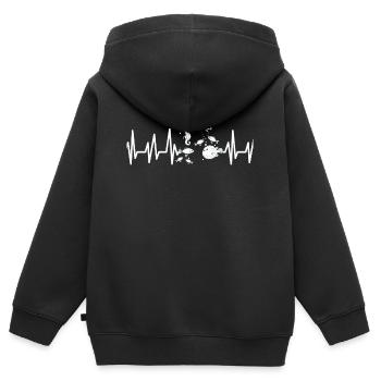 Aquarium - Kinder Premium Organic Zip Hoodie - Schwarz - Hinten - AI Model Kid Male (0cm)