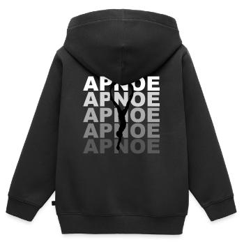 Apnoe Taucher Apnoetauchen Apnoe Taucherin - Kinder Premium Organic Zip Hoodie - Schwarz - Hinten - AI Model Kid Male (0cm)