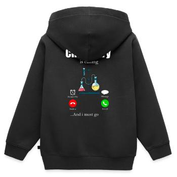 Chemie Periodensystem Molekül Atom Biochemie - Kinder Premium Organic Zip Hoodie - Schwarz - Hinten - AI Model Kid Male (0cm)