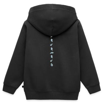 Bielefeld - Kinder Premium Organic Zip Hoodie - Schwarz - Hinten - AI Model Kid Male (0cm)