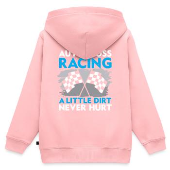 Autocross Rennen Racing Motorsport - Kinder Premium Organic Zip Hoodie - Rosa - Hinten - AI Model Kid Female (0cm)