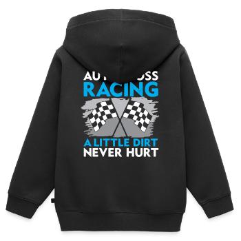 Autocross Race Racing Motorsport - Kids Premium Organic Zip-up Hoodie - black - Back - AI Model Kid Male (0cm)