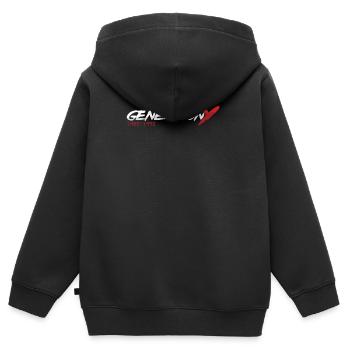 Generation Y Generation Z Boomer Millenials Geschenk - Kinder Premium Organic Zip Hoodie - Schwarz - Hinten - AI Model Kid Male (0cm)